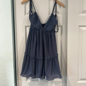 Blue baby doll dress from lulus size S